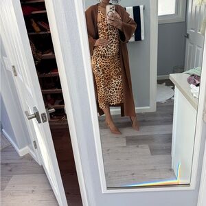 Zara Animal Print Midi Dress